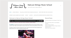 Desktop Screenshot of halcyonstringsmusicschool.com